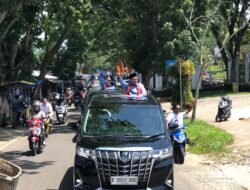 Diantar Ribuan Pendukung, Eka-Fadly Pendaftar Pertama Pilkada Tanah Datar