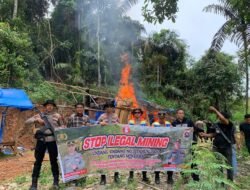 Polres Solok Selatan Bongkar Aktivitas Diduga Tambang Emas Ilegal di Lubuk Ulang Aling