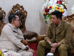 Bertemu Kepala BNPB, Bupati Eka Putra Bahas Masalah Pembangunan Rumah Relokasi Mandiri