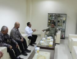 Bupati Tanah Datar Bahas Percepatan Pembangunan Pascagalodo Bersama BNPB RI